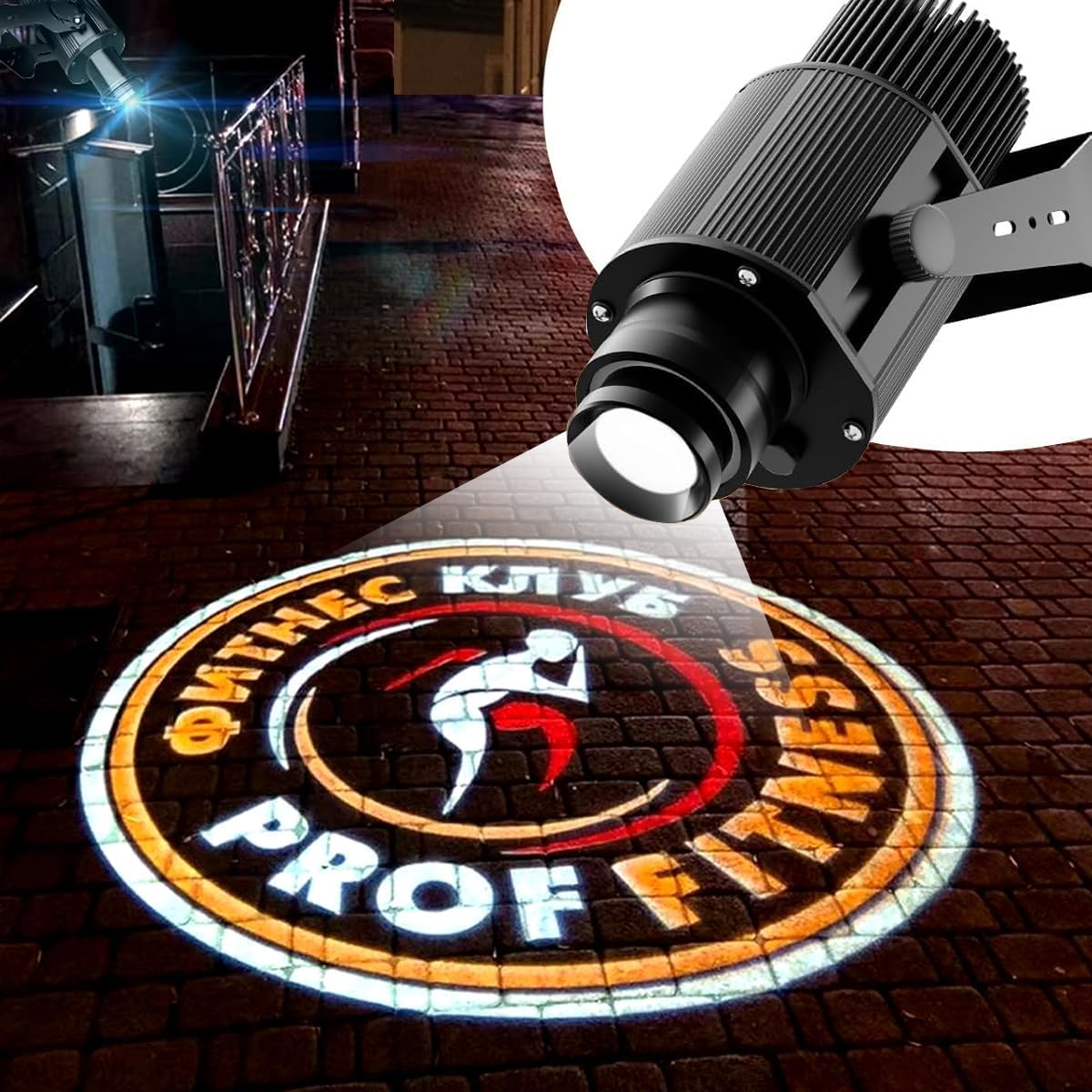 GOBO Projector Custom Logo Projector Lights for Store Business or Outdoor Wall Street Waterproof