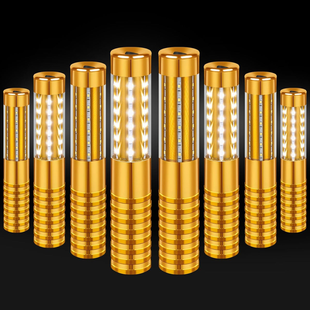 8 Pieces LED Strobe Baton Light Rechargeable Bottle Service Sparklers Stick Reusable Champagne