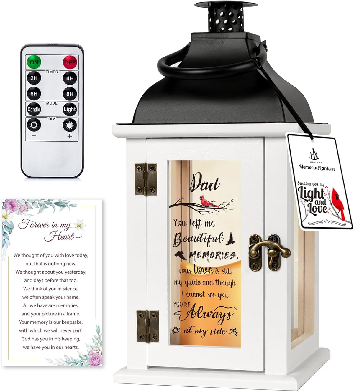 Memorial Lantern - Bereavement Sympathy Gifts for Loss of Loved One Memorial Gifts for Loss of