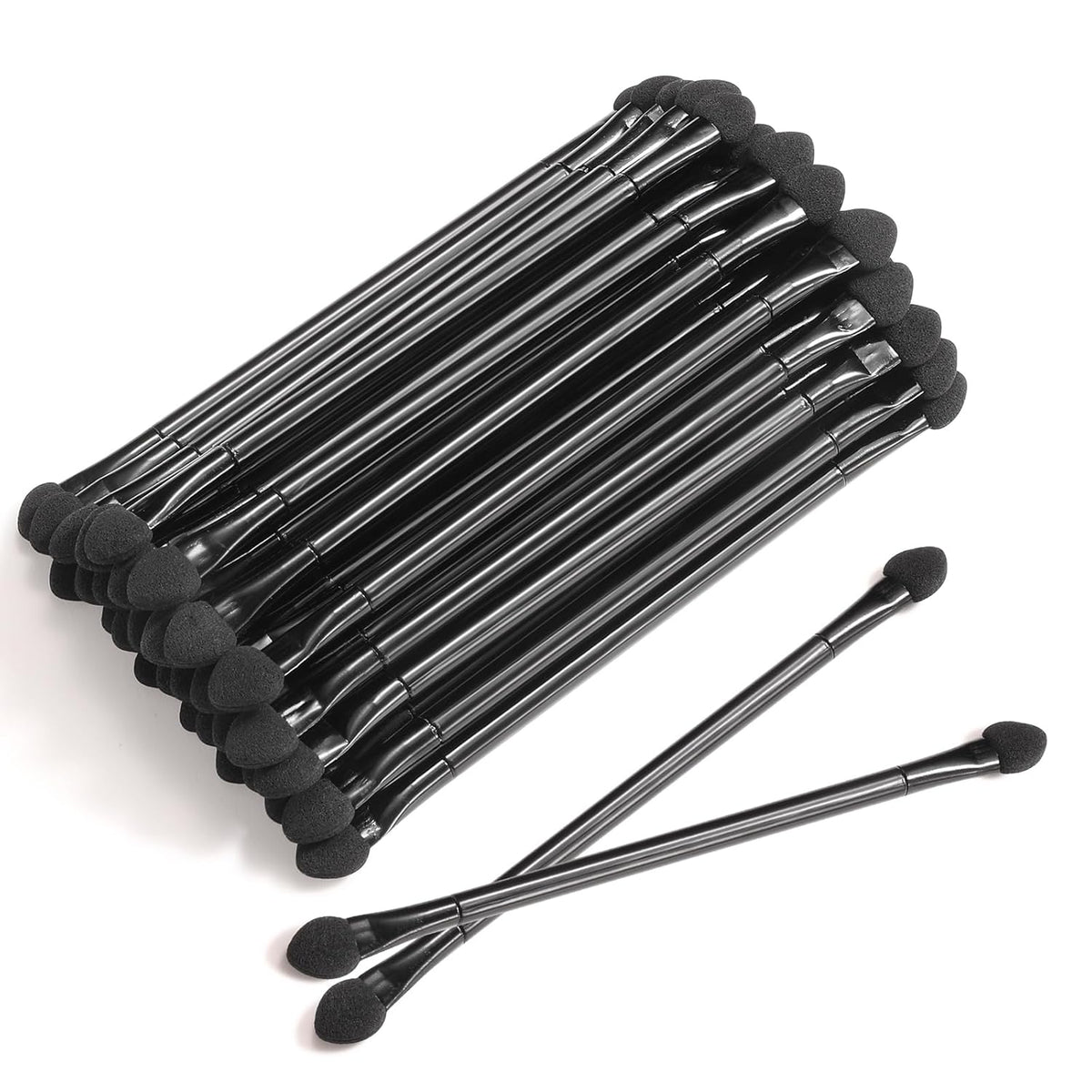 30 PCS Professional Disposable Dual Side Sponge Eyeshadow Brush, Double Head Eye shadow Brushes