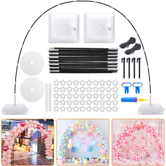 Chamvis Balloon Arch Kit, 9FT Height & 10FT Width Adjustable Balloon Arch Stand Frame Garland