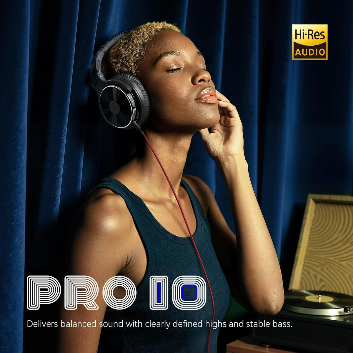 OneOdio Wired Over Ear Headphones Hi-Res Studio Monitor & Mixing DJ Stereo Headsets with 50mm