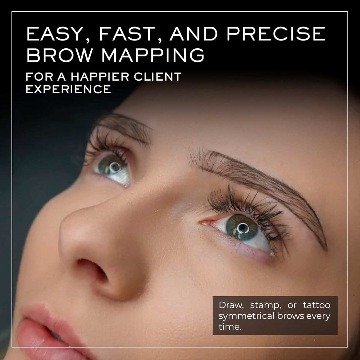 MADLUVV Eyebrow Shaper Stencils – 6 Reusable Stencils for Microblading, Brow Mapping & Shaping