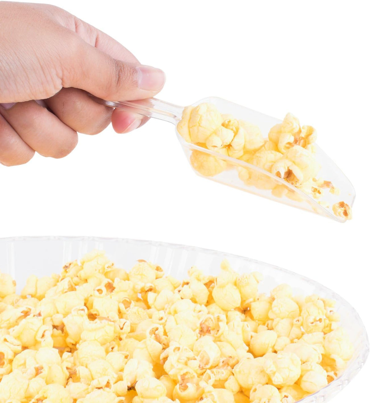 Super Z Outlet 5.5" Mini Acrylic Plastic Kitchen Scoops for Weddings, Candy Dessert Buffet, Ice