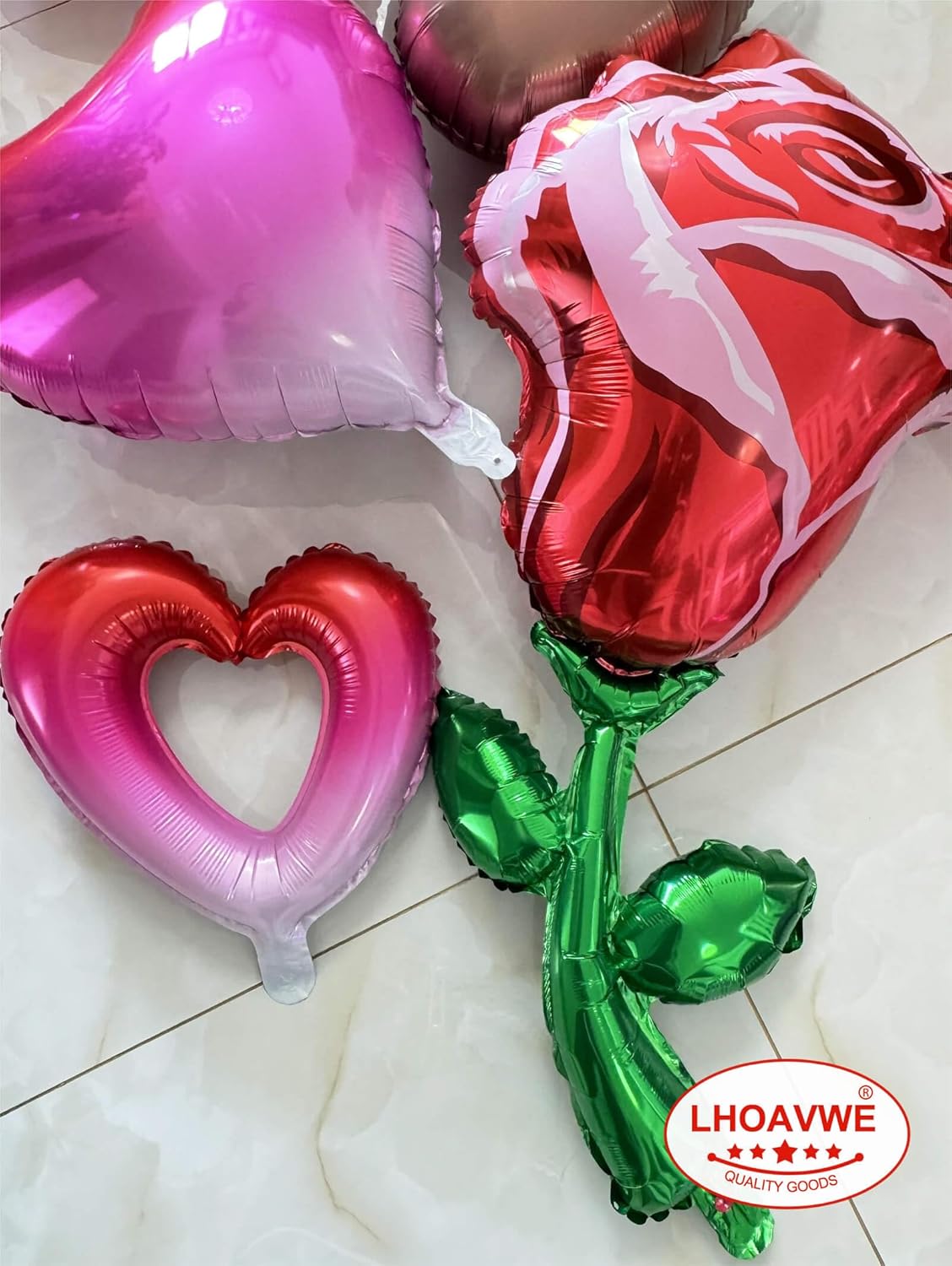 Gradient Pink Heart Shaped balloons Pack of 10,18 Inch Love Valentine Balloons Heart Romantic