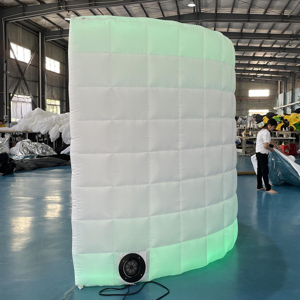 SAYOK Inflatable Photo Booth Wall (Gold, 119' 'x 59''x 91'') Selfie Booth Backdrop, Photo Booth