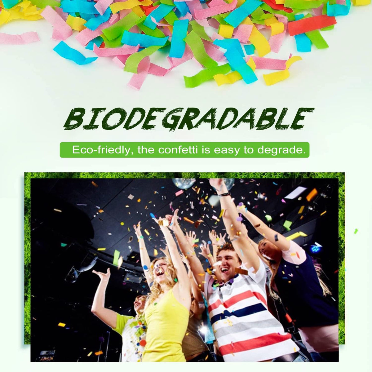 Confetti Cannons, 15 Inch+Longer Confetti Shooters Party Poppers, WORKKEEP Confetti Popper Air