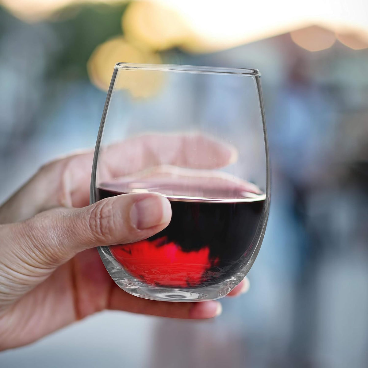 DISCOUNT PROMOS Stemless Wine Glasses by ARC 5.5 oz. Set of 12, Bulk Pack - Perfect for Hotel, Bar