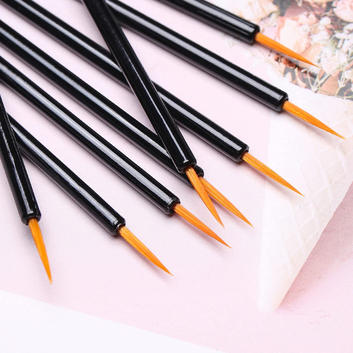 Akstore 200PCS Disposable Eyeline Mascara Brushes Eyelash Brush Wands Applicator Makeup Brush Tool
