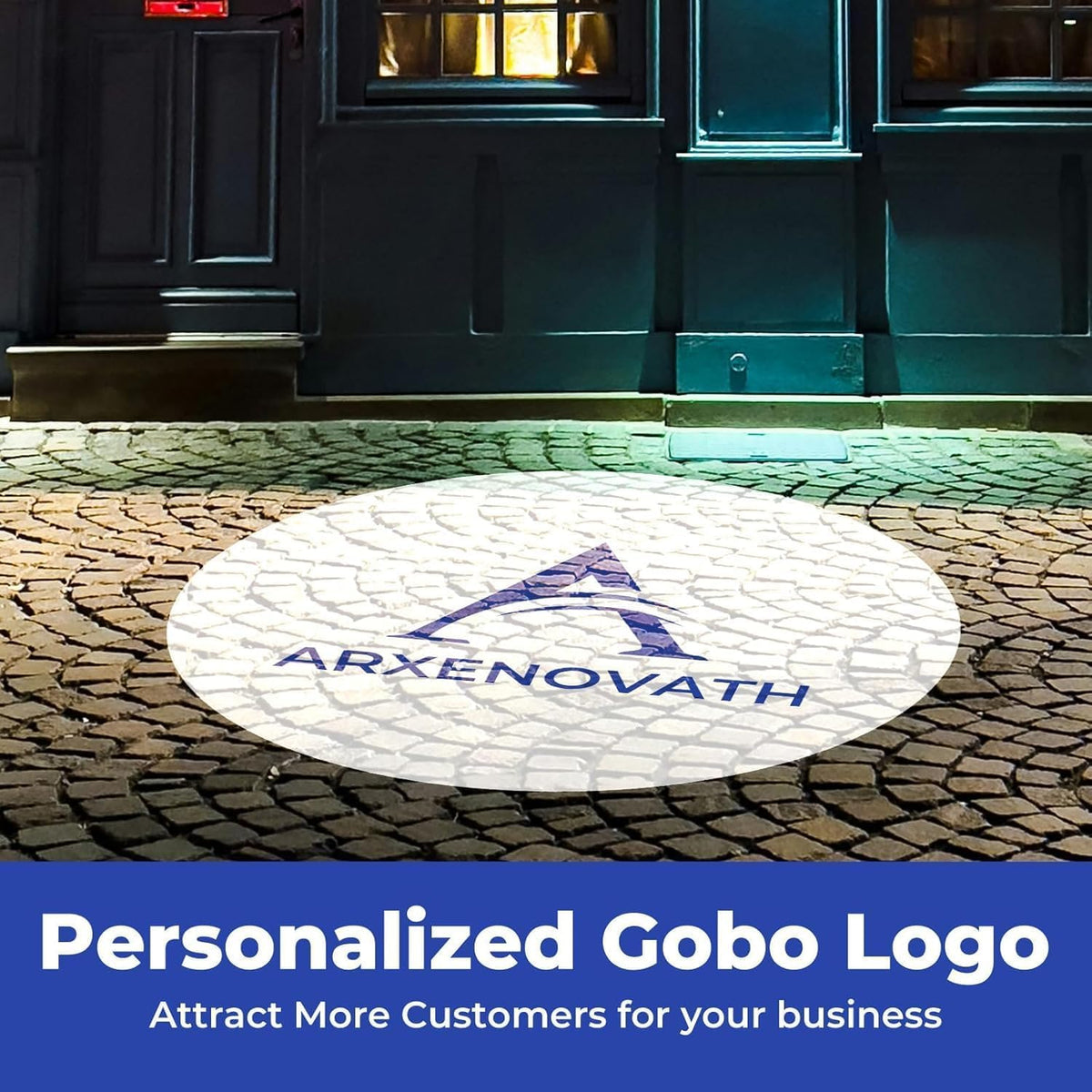 GOBO Projector Custom Logo Projector Lights for Store Business or Outdoor Wall Street Waterproof
