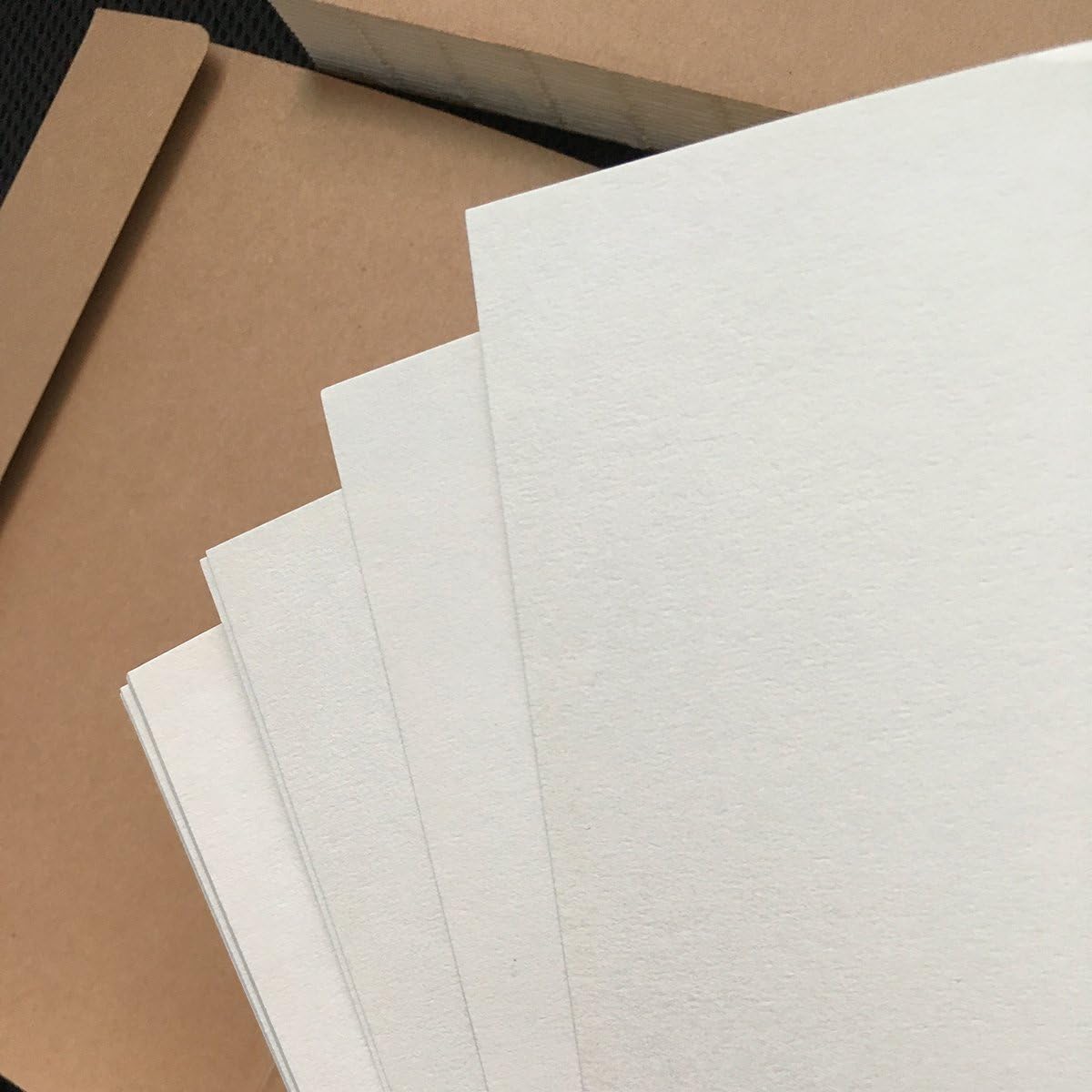 Kraft Cover Drawing Notebook & Sketchbook – Set of 2 Blank Plain Sketch Books – 125g Thick Paper A5
