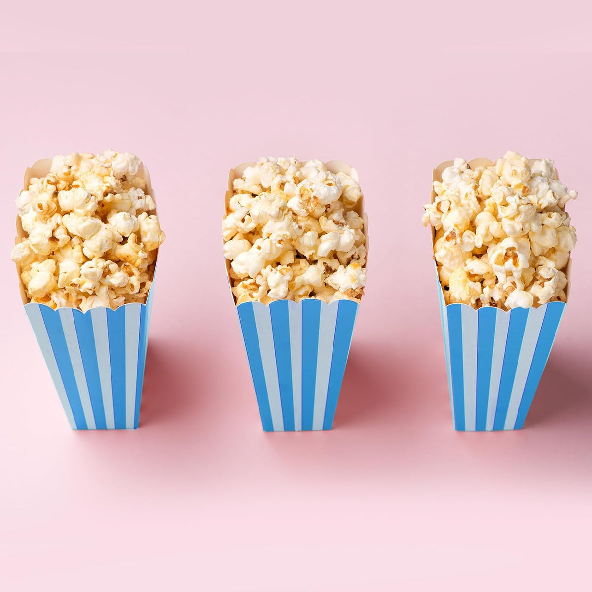 50 Pcs Popcorn Boxes Mini Paper Popcorn Box Cardboard Popcorn Container for Party Disposable Snack