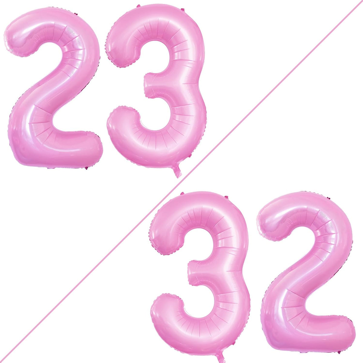GOER Number 23 Balloons for 23rd Birthday Party Decorations,42 Inch Jumbo Foil Helium 32 Balloons