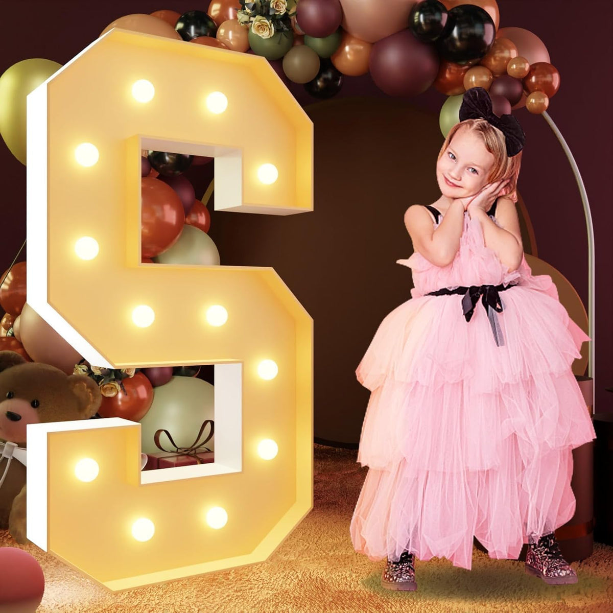 imprsv 4FT Marquee Letters Large Light Up Letters for Birthday Party Decor Wedding Decorations