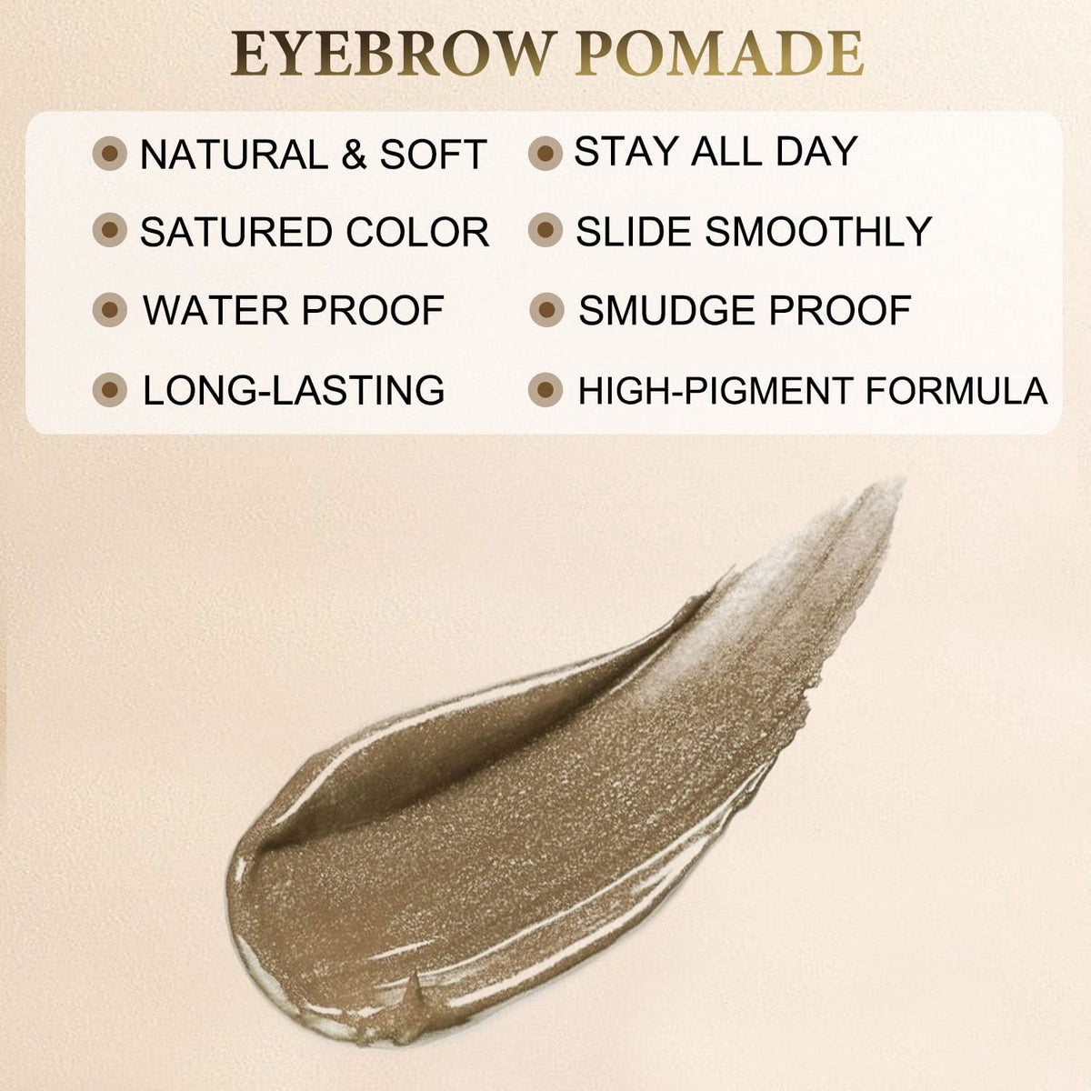 LAVONE Eyebrow Stamp Stencil Kit for Eyebrows, Brow Stamp Trio Kit with Waterproof Eyebrow Pencil