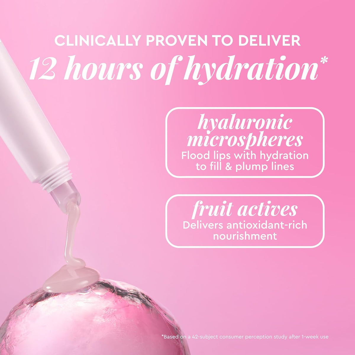 Glow Recipe Glass Balm Lip Treatment - 12Hr Hydrating Lip Balm & Moisturizer with Hyaluronic Acid