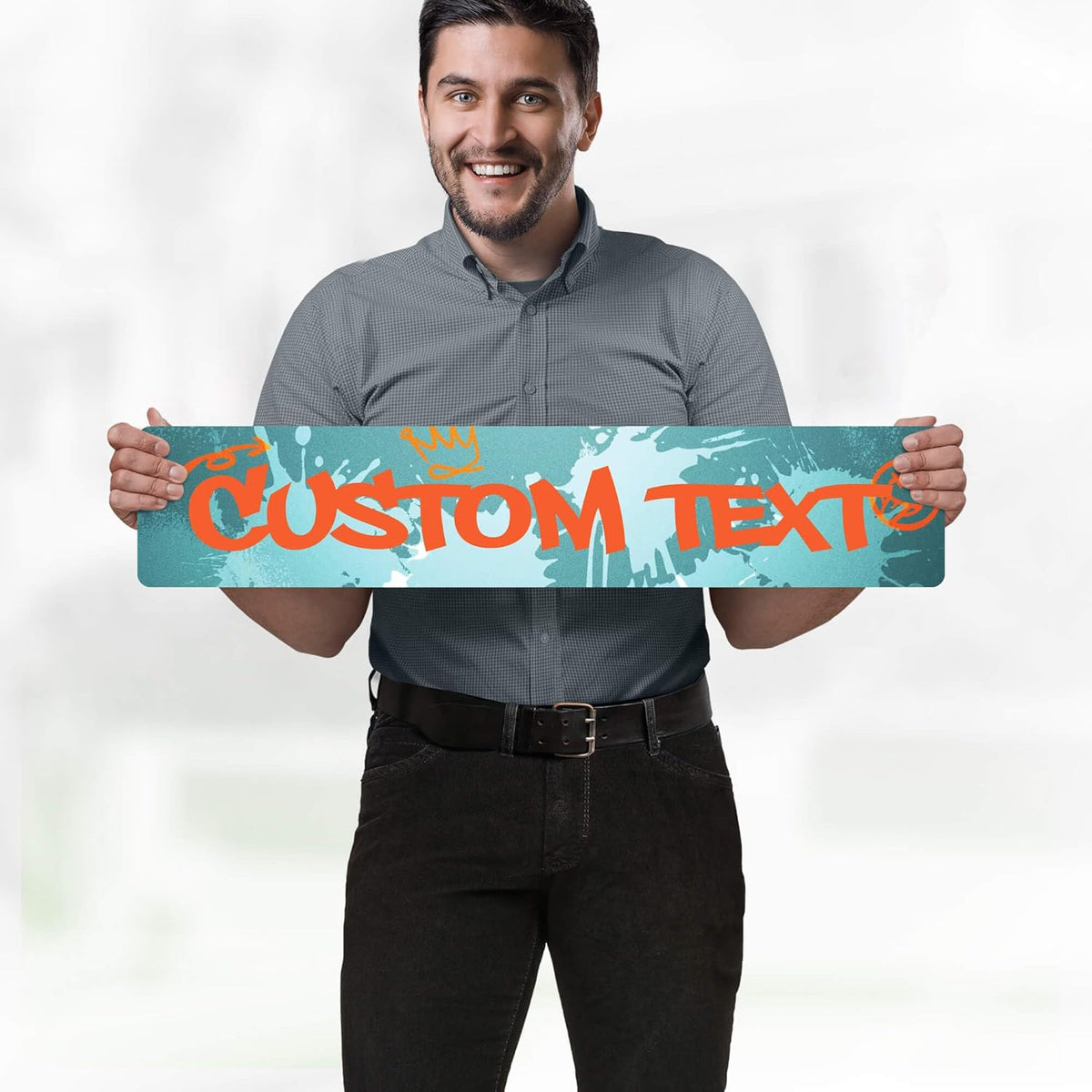 Custom Sign, Custom Street Sign, 11 Font Colors, 13 Font Styles, 4 Hole Options, 22 Sizes, 6x30