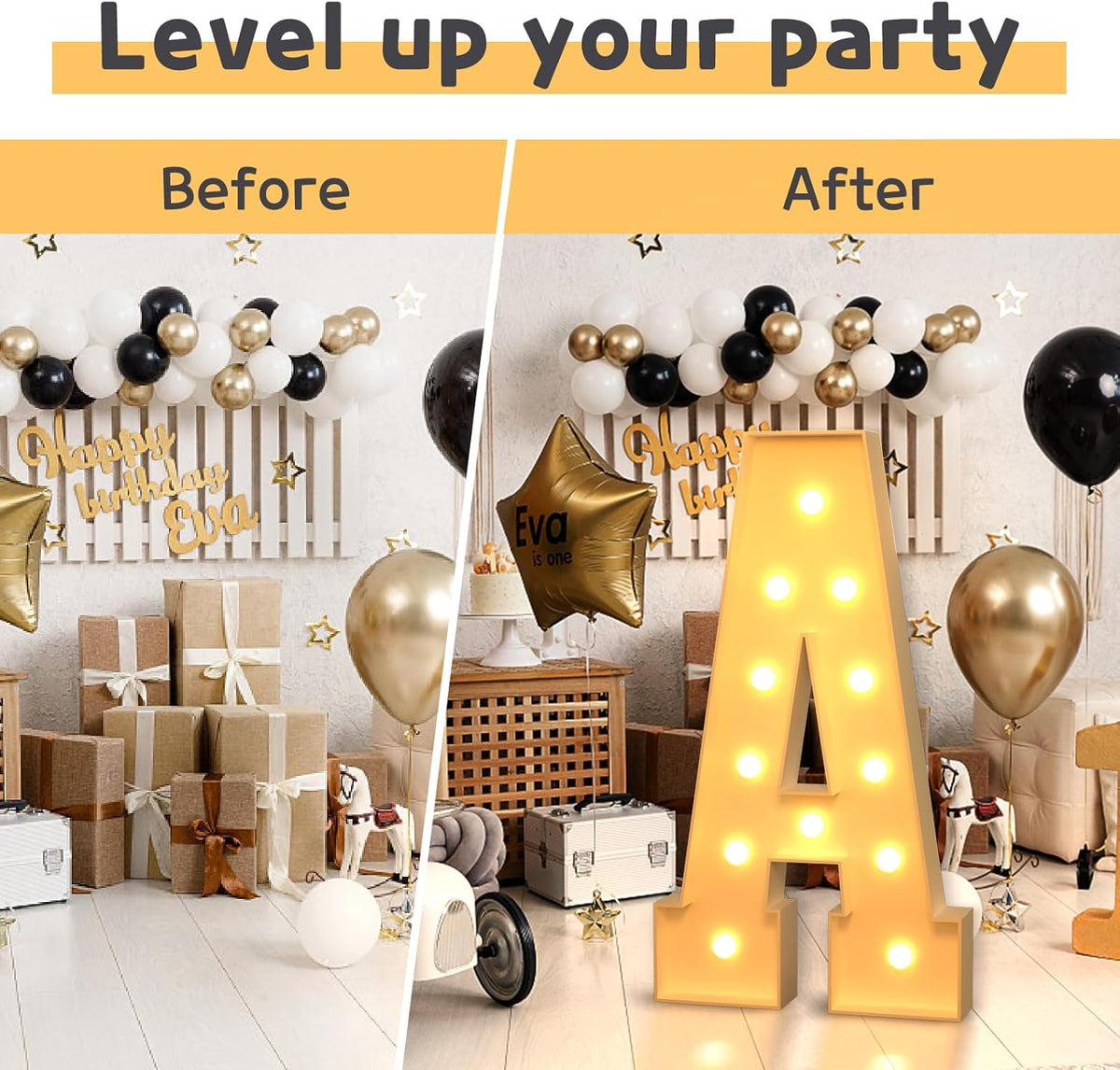 imprsv 4FT Marquee Light Up Letters for Birthday Party Decorations Marquee Letters for Marry Me