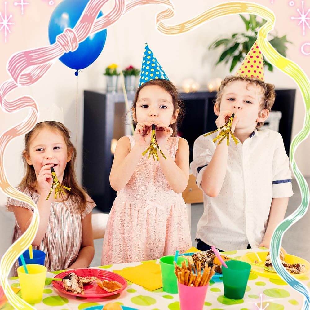 Party Blowers 24 PCS Gold Noise Makers Fun Party Favors Adult Birthday Party Favors Adult Party