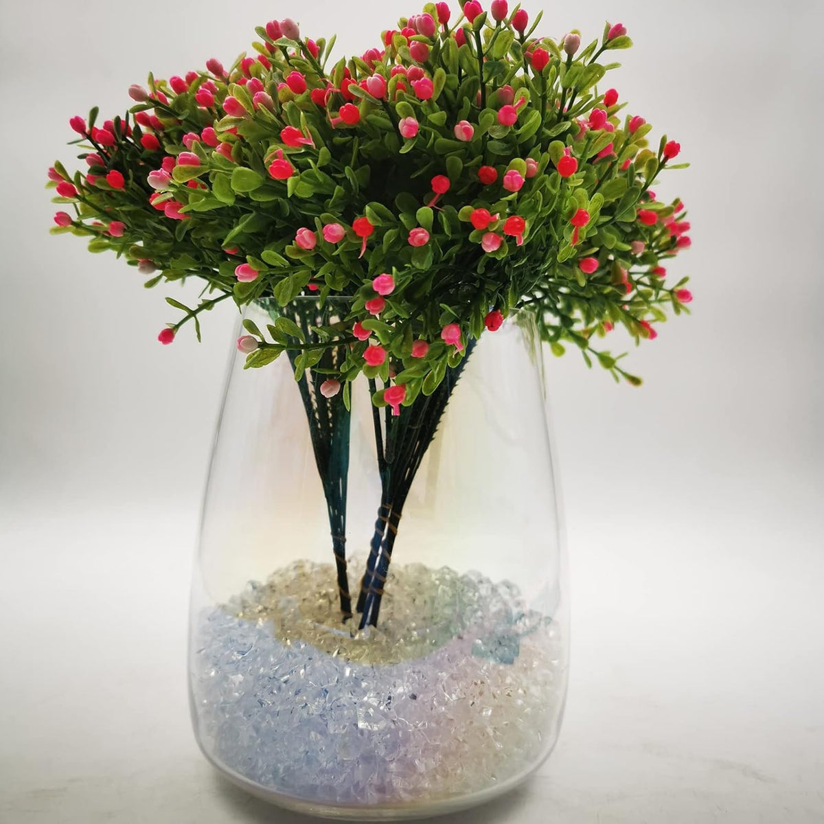 Fake Crushed Ice Cubes, Vase Fillers, 150 pcs 16*22 mm Fake crushed Ice Cubes Artificial Acrylic