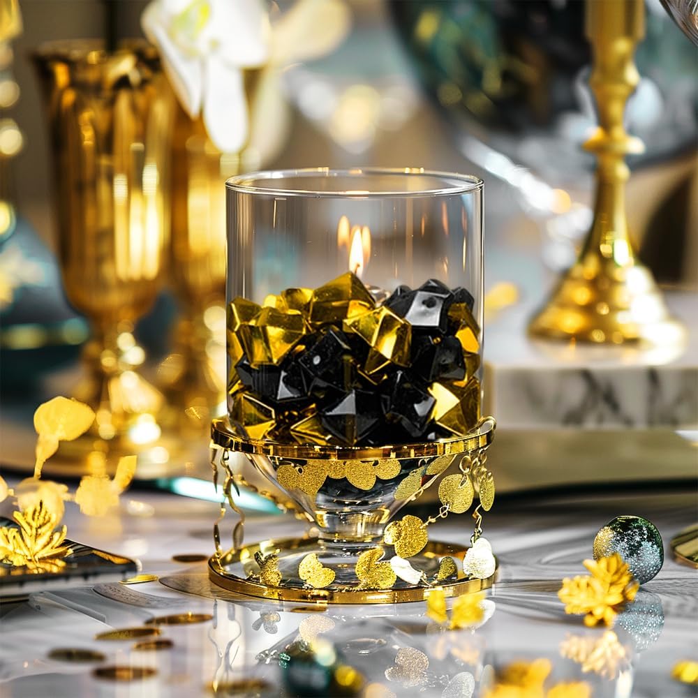 HappyFiller Fall Halloween Decoration Fake Ice Rocks Acrylic Nuggets Gems Stones Pirate Jewels for