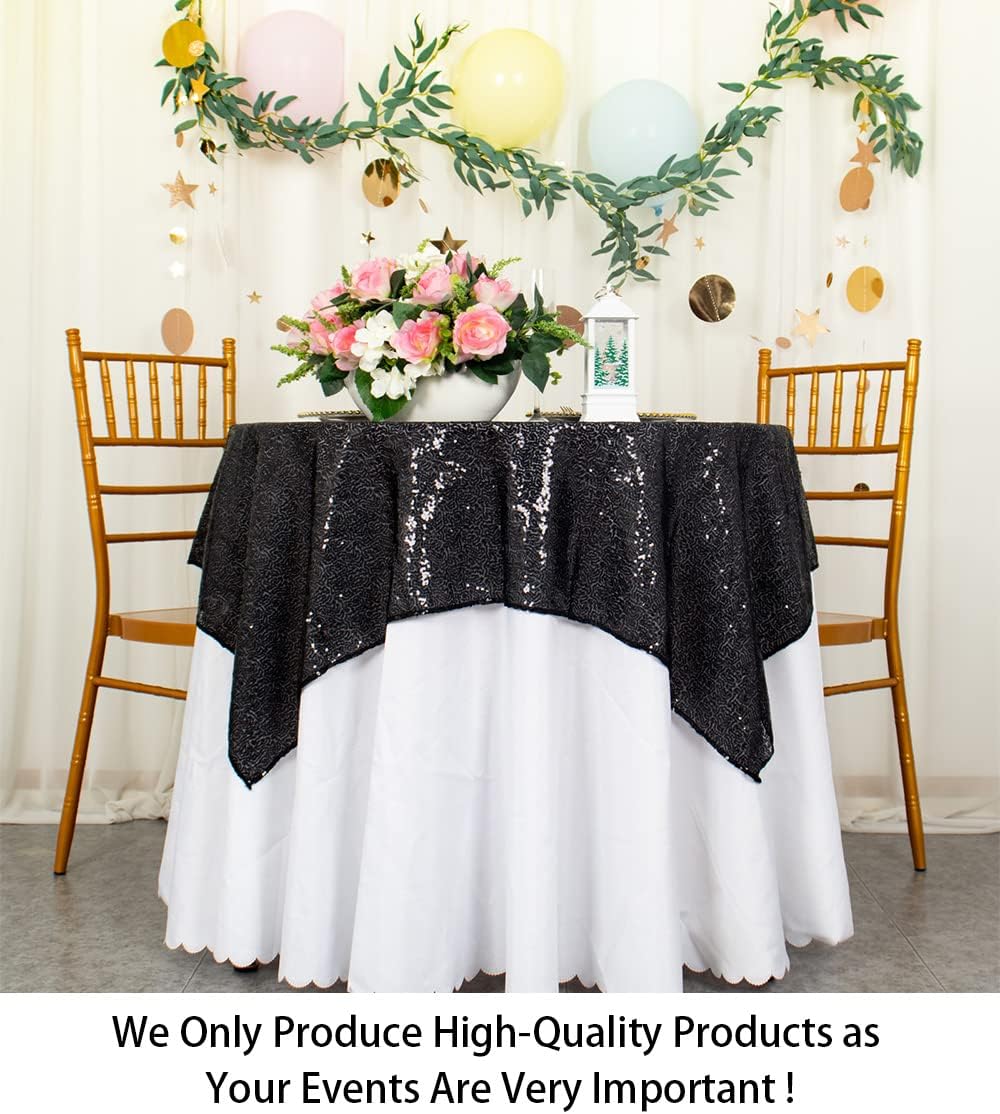 ShinyBeauty Sequin Tablecloth Table Linen Table Cover Table Overlays for Wedding Party Decor