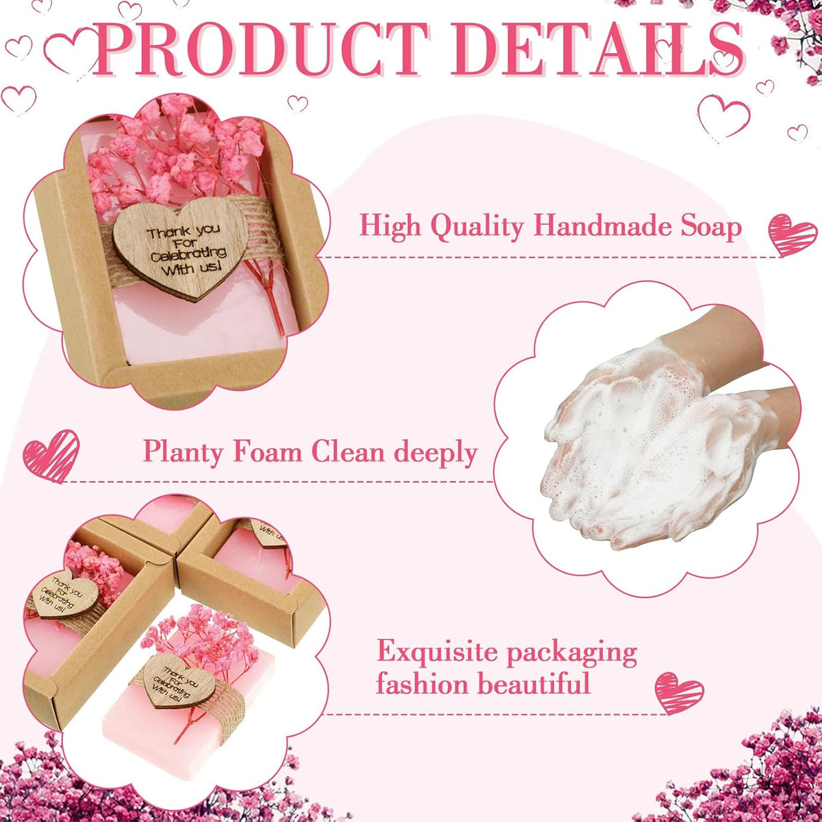 Demissle 30 Pcs Mini Scented Soap Wedding Party Favors Gifts Baby Shower Bridal Shower Handmade