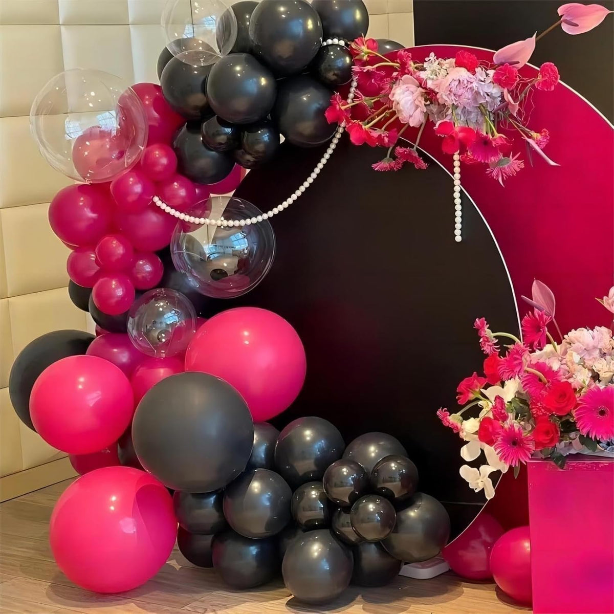 100pcs Black Balloons, Helium Quality 12 inch Black Party Balloons for Birthday, Halloween