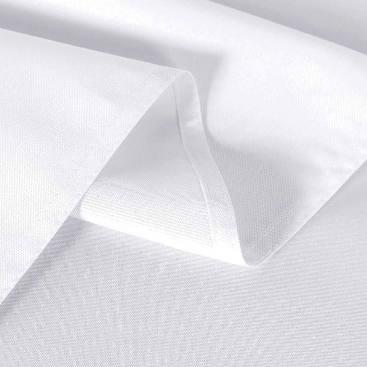 sancua 6 Pack White Tablecloth 90 x 132 Inch - Rectangle Table Cloth for 6 Feet Tables Stain and