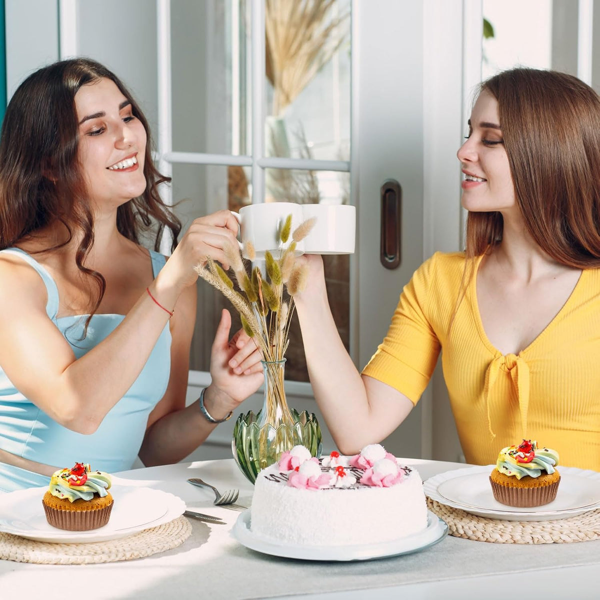 Uiifan Disposable Round Cupcake Liners Paper Baking Cups Wrappers Cupcake Paper Microwave Oven Safe