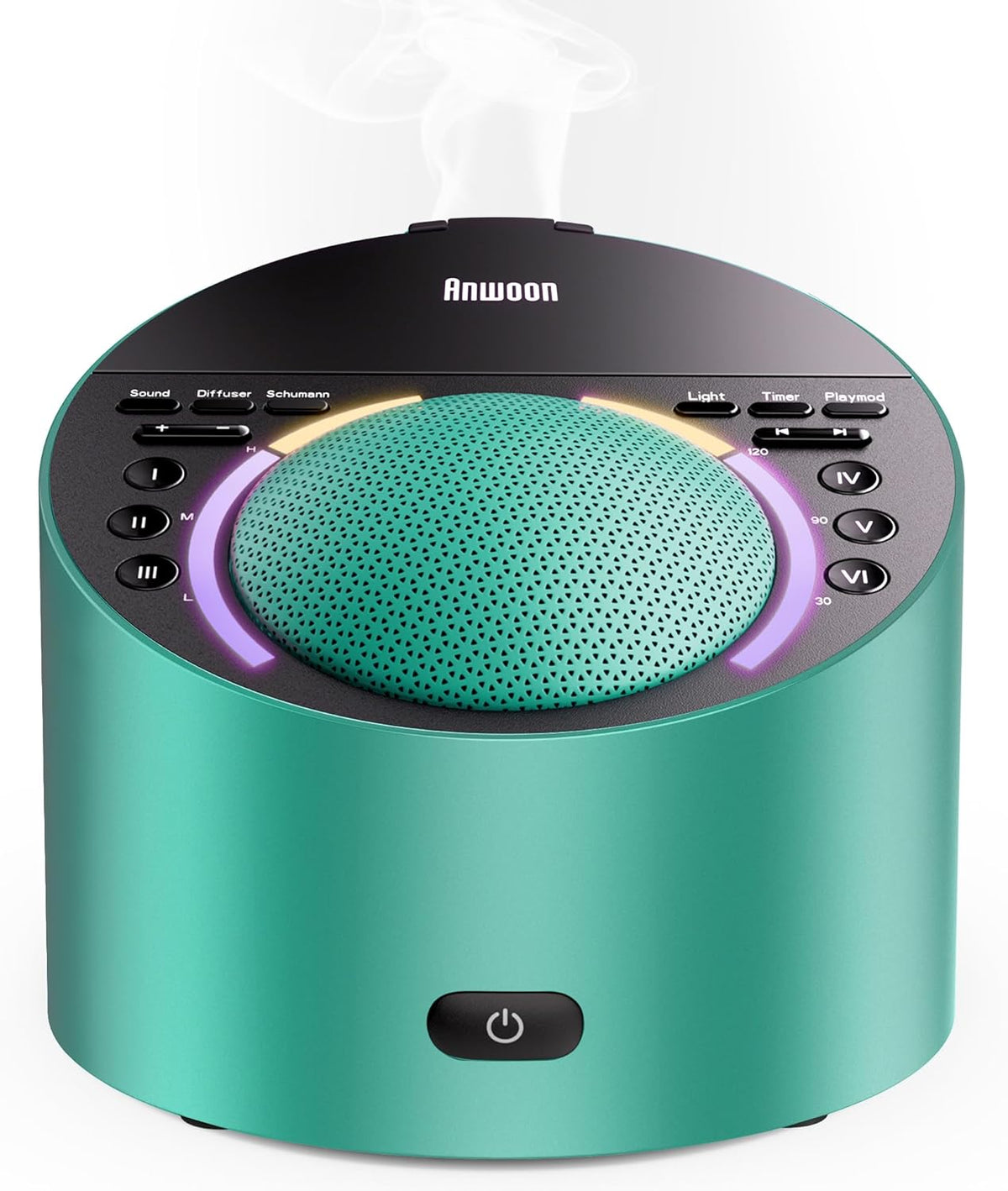 Sound Machine & Aroma Diffuser Pro 4-in-1 Sleep System, Premium Metal Shell with Schumann Resonance