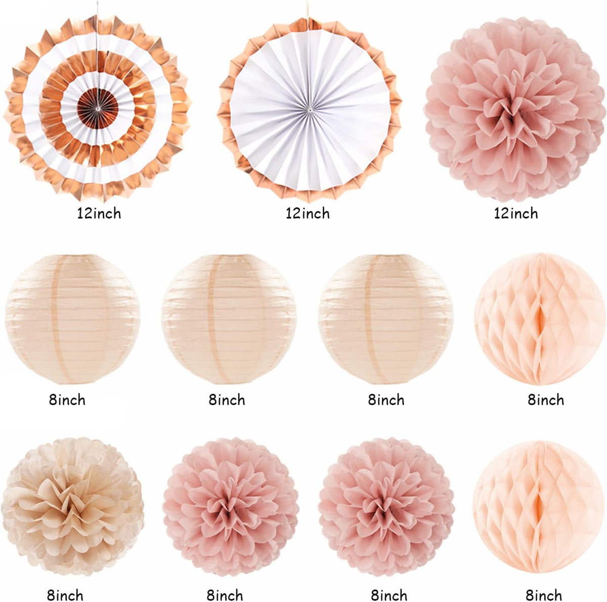 Blush-Pink Rose-Gold Bridal-Shower Party Decorations - 21pcs Bride to Be Sign Banner,Bachelorette