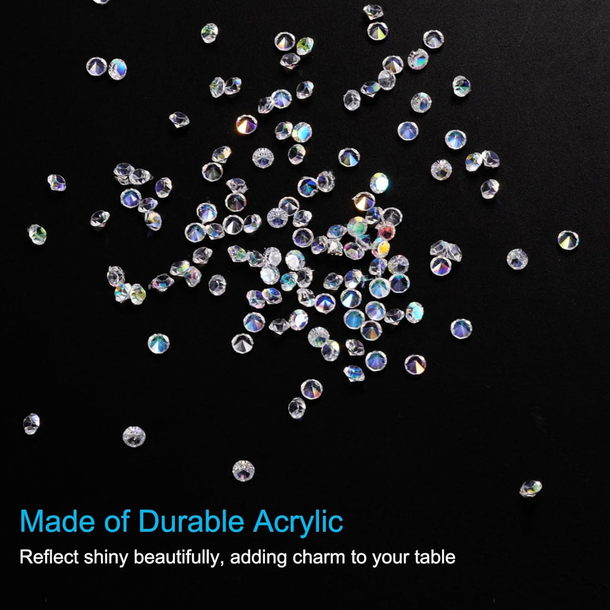 PATIKIL 14000Pcs Wedding Table Scatter Confetti Crystals 3mm Acrylic Diamonds Vase Fillers Gems for
