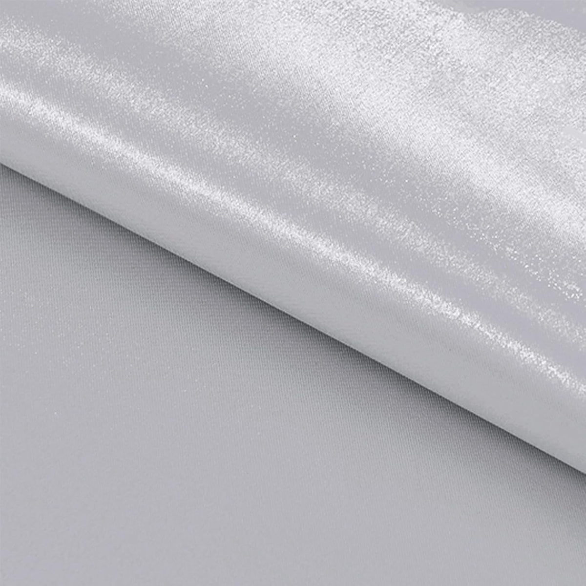 10 Pack Satin Table Runner 12 x 108 Inch Long Silver Silk Table Runner for Wedding Party Banquet