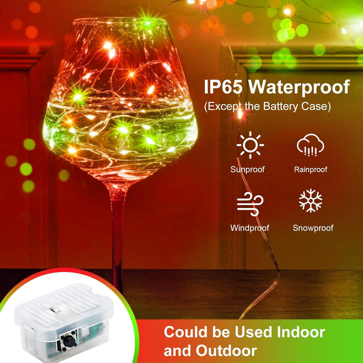 ZGWJ 24 Pack Christmas Fairy Lights Battery Operated, 7ft 20LED Mini Fairy String Lights Silver