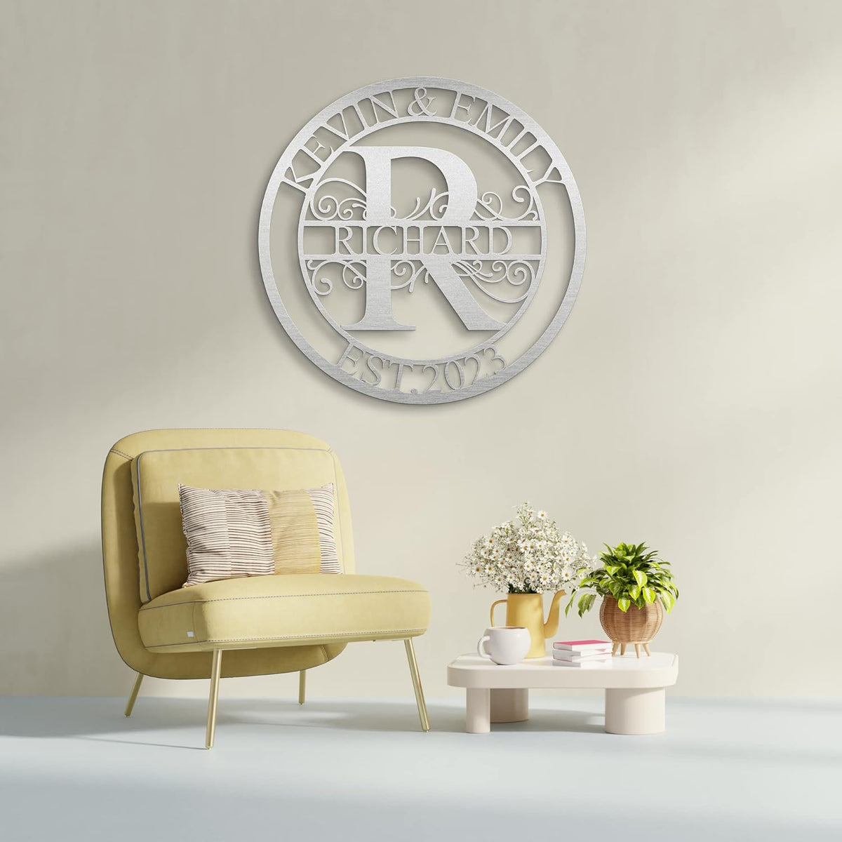 Custom Metal Sign - Last Name Signs - Monogram Wall Decor- Family Sign - Metal Signs for Outdoor