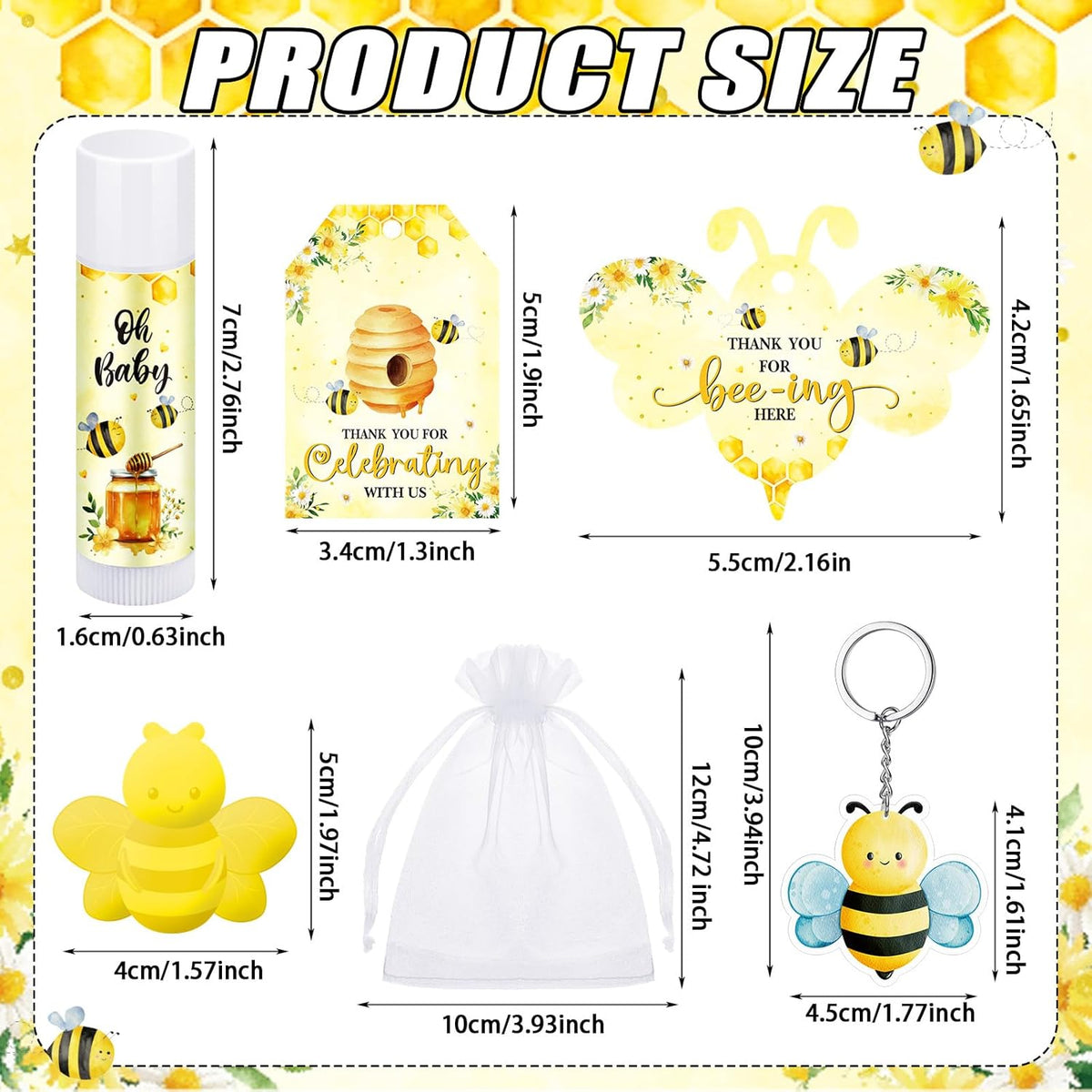 288 Baby Shower Favors Baby Shower Gifts Bulk Lip Balms Soaps Keychains Organza Bags Guest