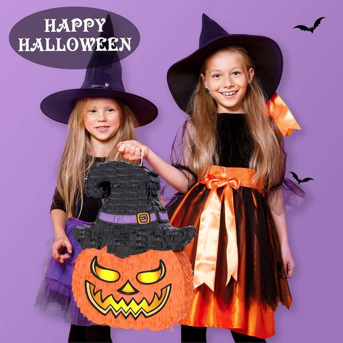 WERNNSAI Halloween Pumpkin Piñata - Wicked Pumpkin Pinata Halloween Jack O Lantern decorations for