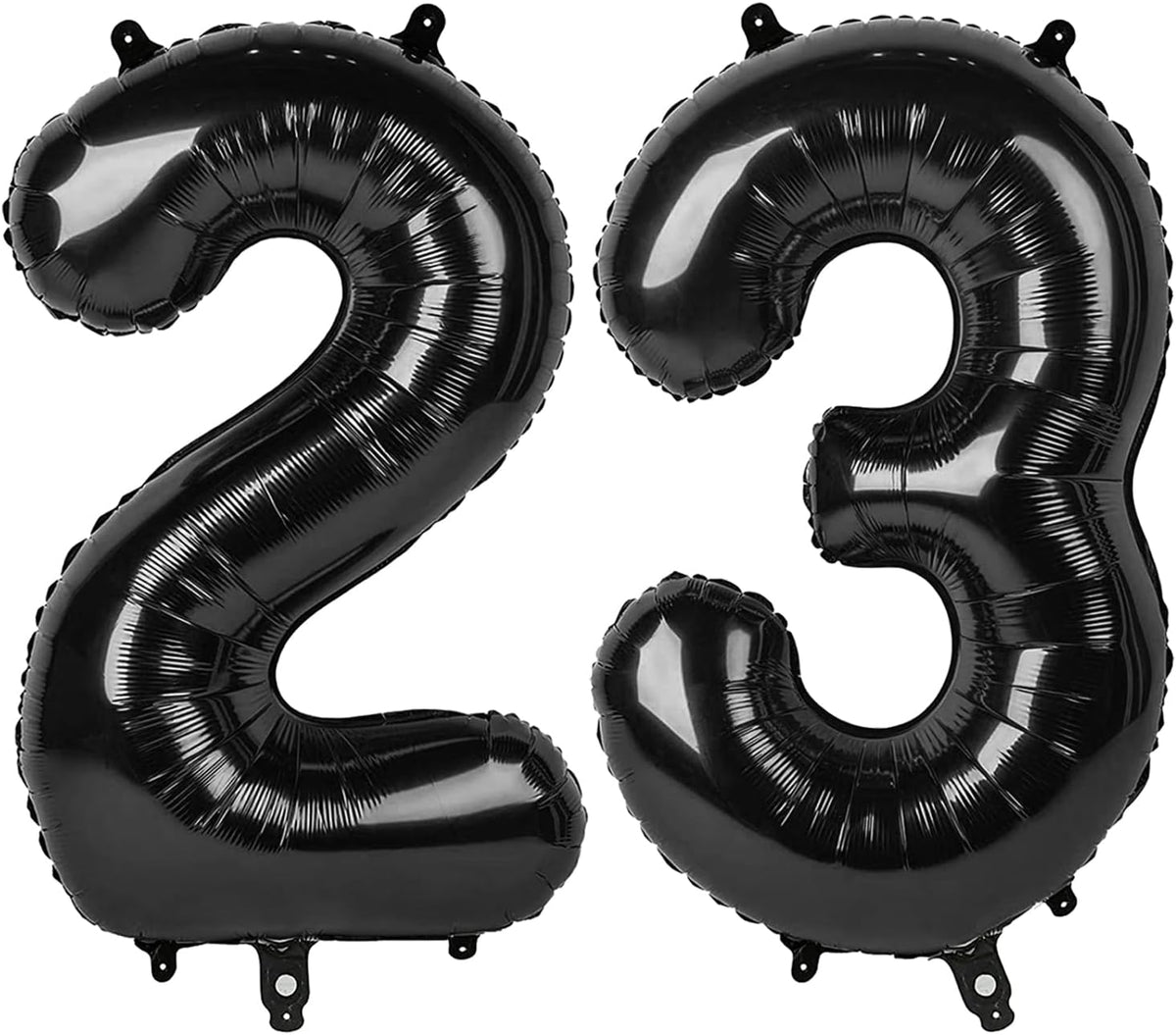 40 Inch Black 23 Large Number Balloon, 23 32 Black Birthday Party Decorations, Numbers 23 32 Foil