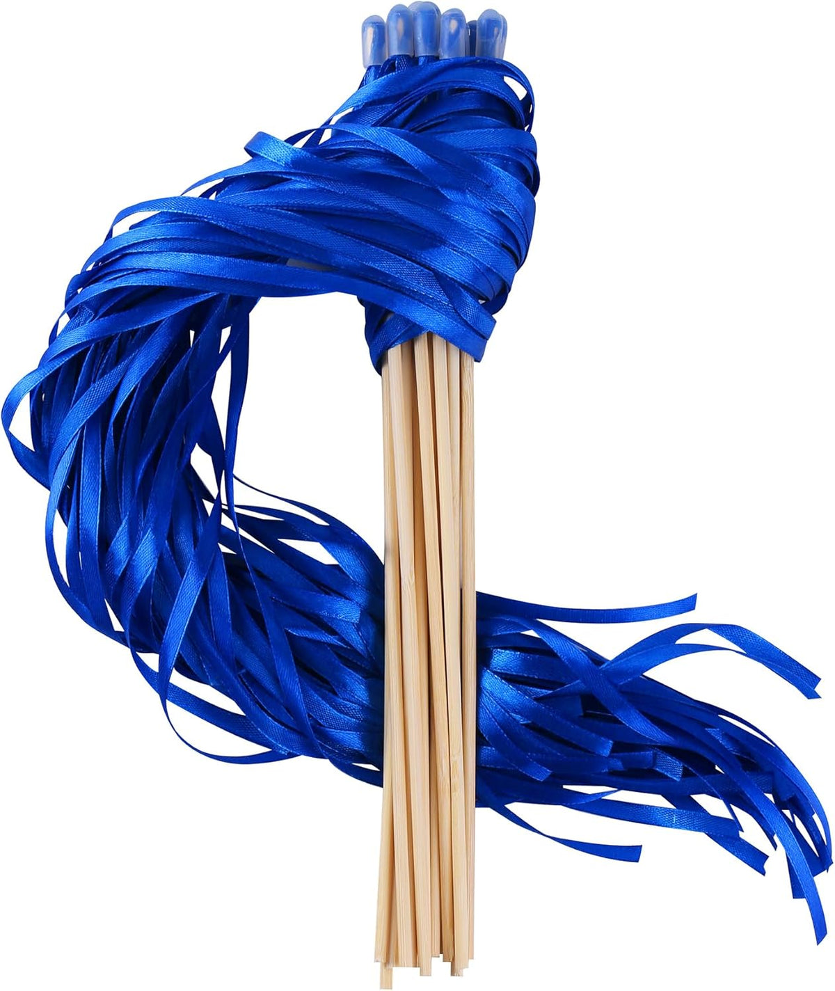 100PCS Ribbon Stick Wands Wedding Streamers with Silk Fairy Stick Wand for Wedding Party Baby
