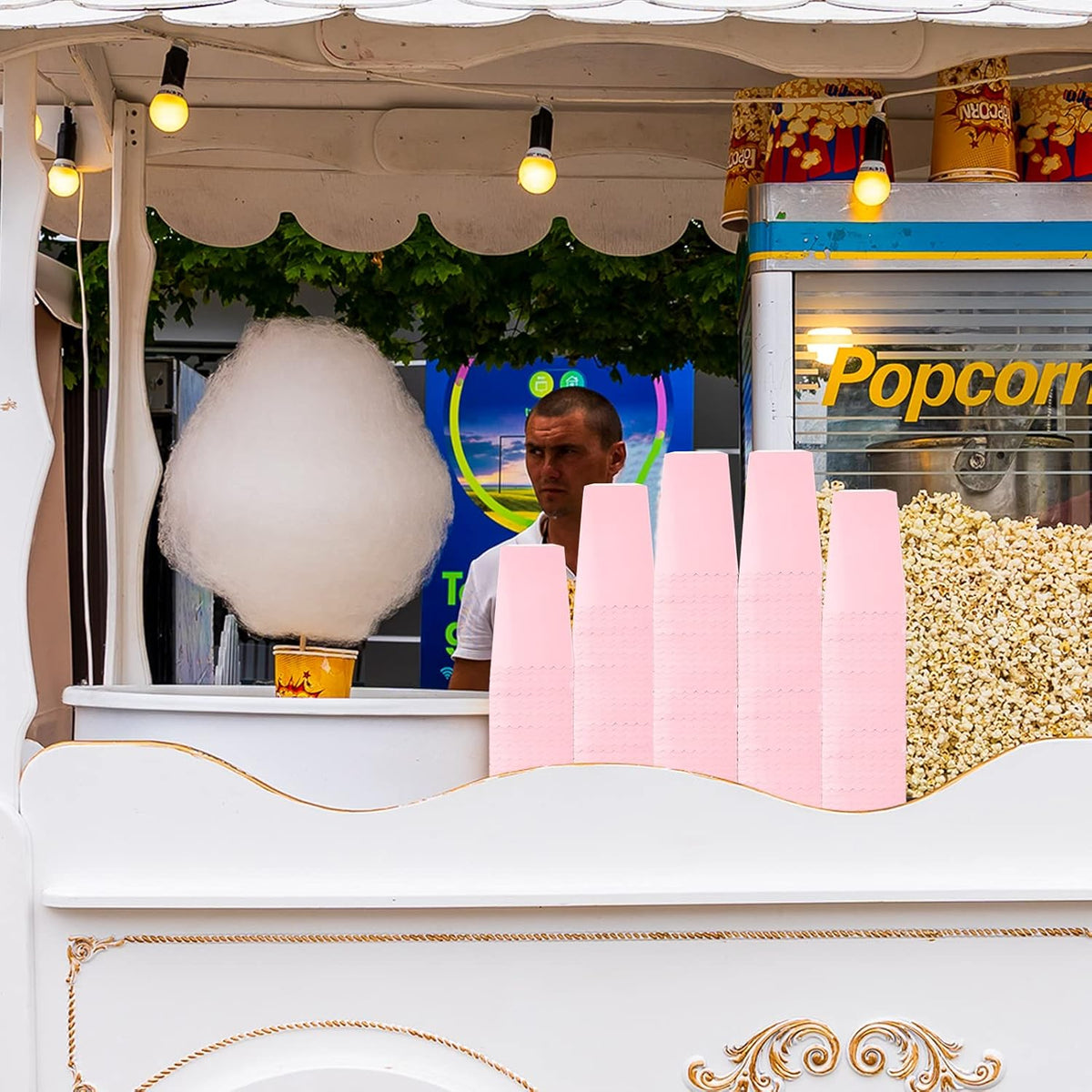 200 Pcs Popcorn Boxes Mini Paper Popcorn Box Cardboard Popcorn Container for Party Disposable Snack