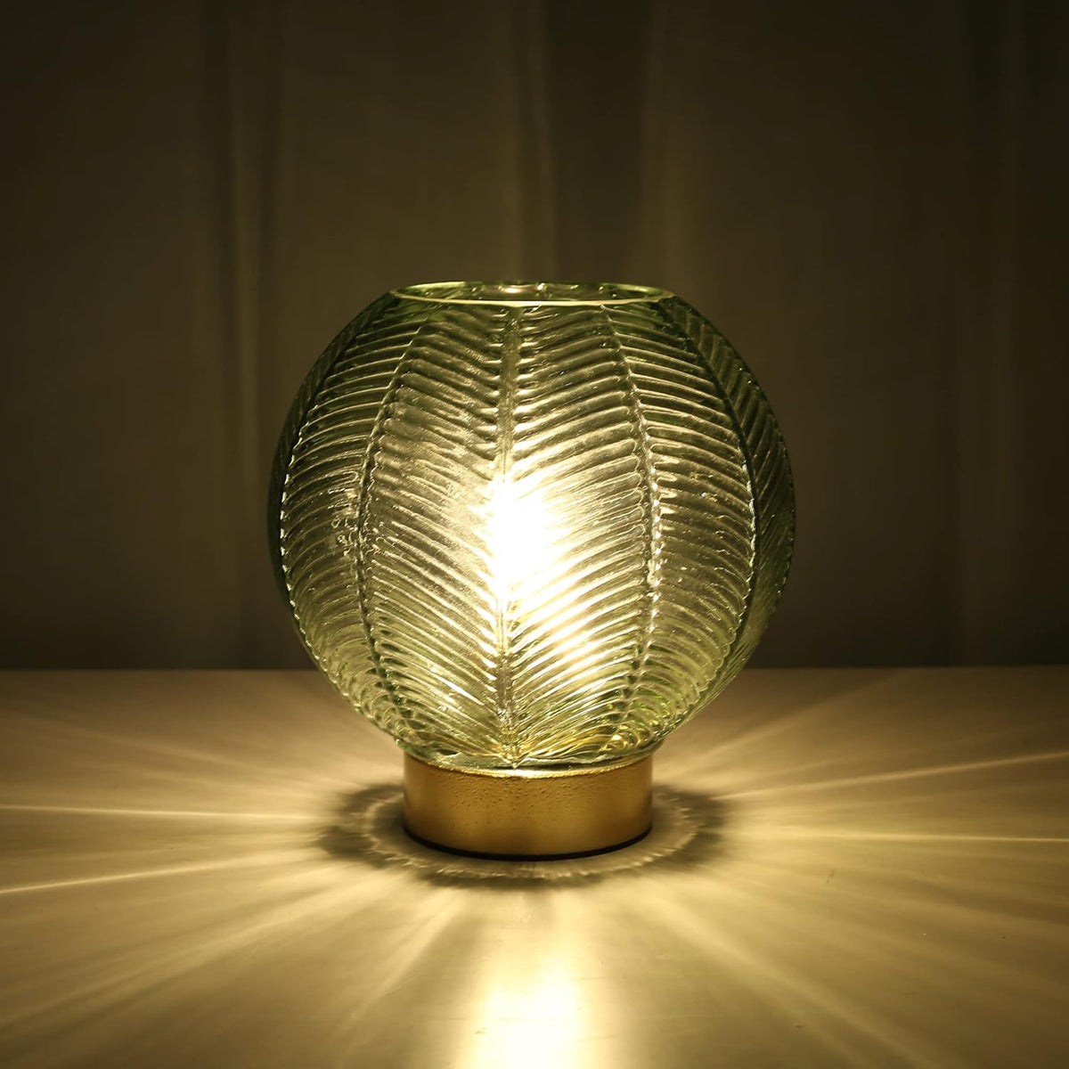 Battery Powered Lamp with Timer, Cordless Battery Operated Table Lamp with LED Bulb, Decorative
