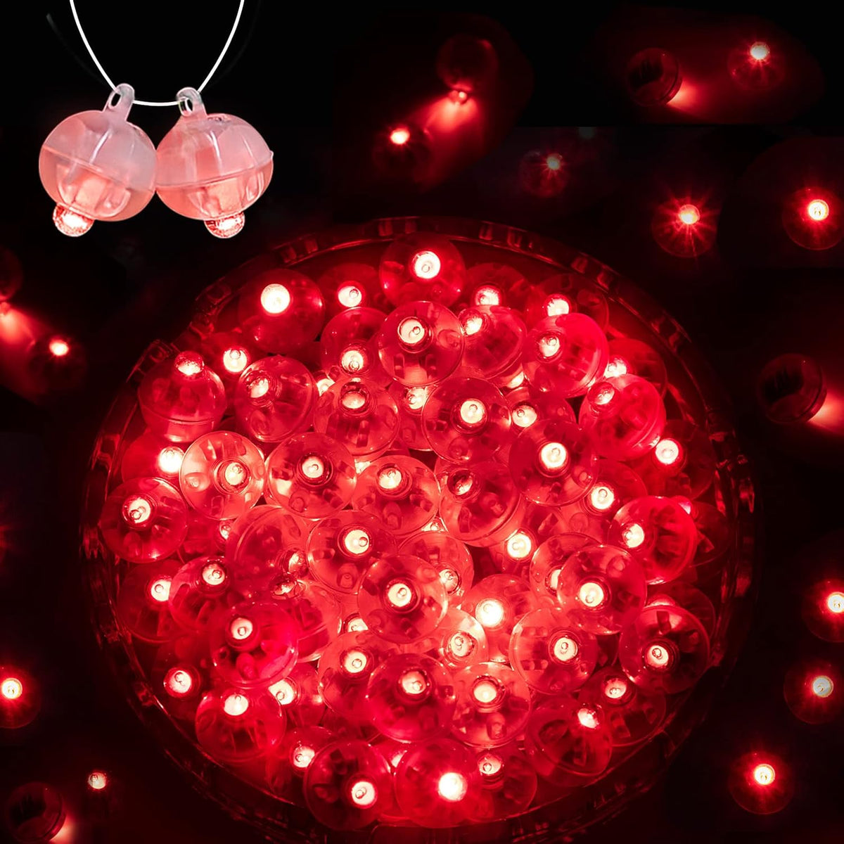 100PCs Mini Led Lights, Led Balloons Light up Balloons for Party Decorations Neon Party Lights for