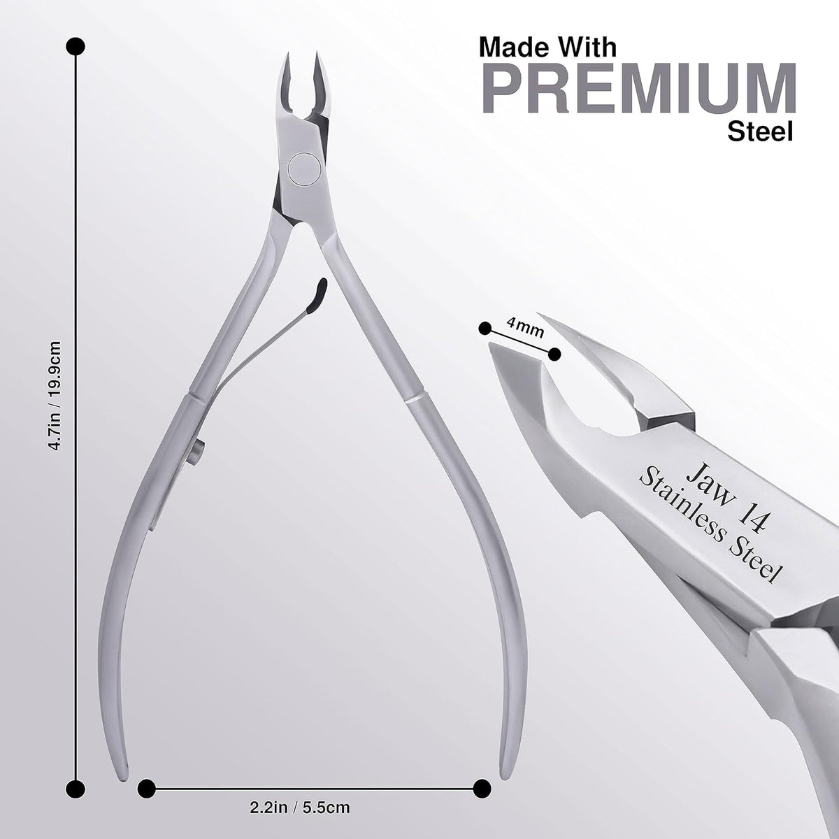 UM Supplies Cuticle Trimmer | Hangnail Remover | Extremely Sharp | Professional Cuticle Nippers |