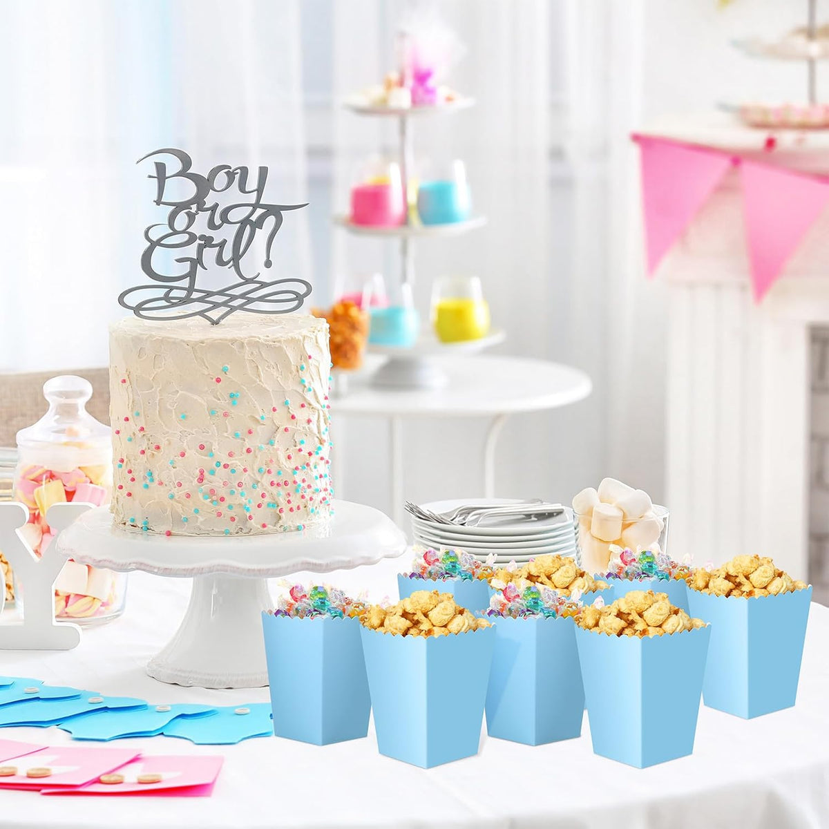 200 Pcs Popcorn Boxes Mini Paper Popcorn Box Cardboard Popcorn Container for Party Disposable Snack