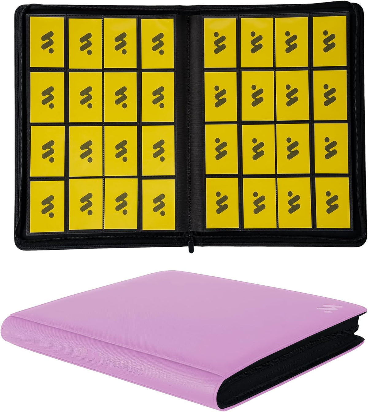 Premium 1000+ Pockets Card Binder,16 Pockets Trading Card Binder Ringless Side Loading Trading Card