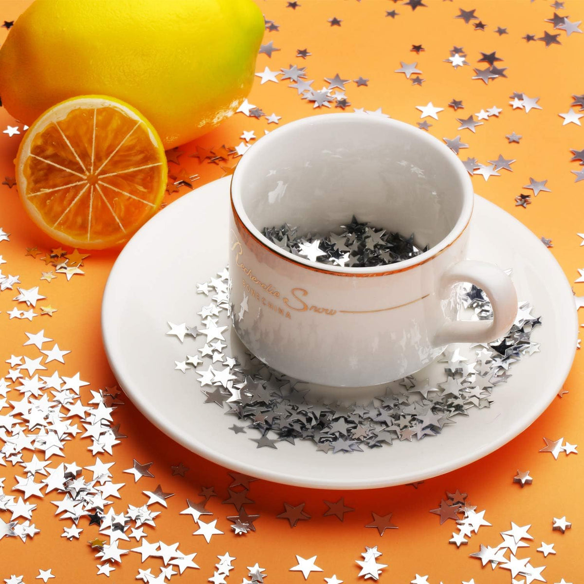Hestya 60g Star Confetti Glitter Table Confetti Metallic Foil Stars for Party Wedding Festival
