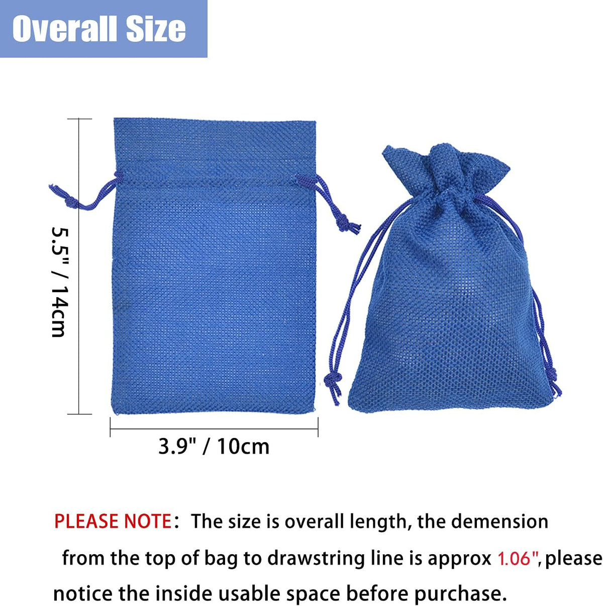 20Pcs Small Burlap Bags, Linen Drawstring Gift Bags Jewelry Pouches Sacks for Baby Shower Wedding