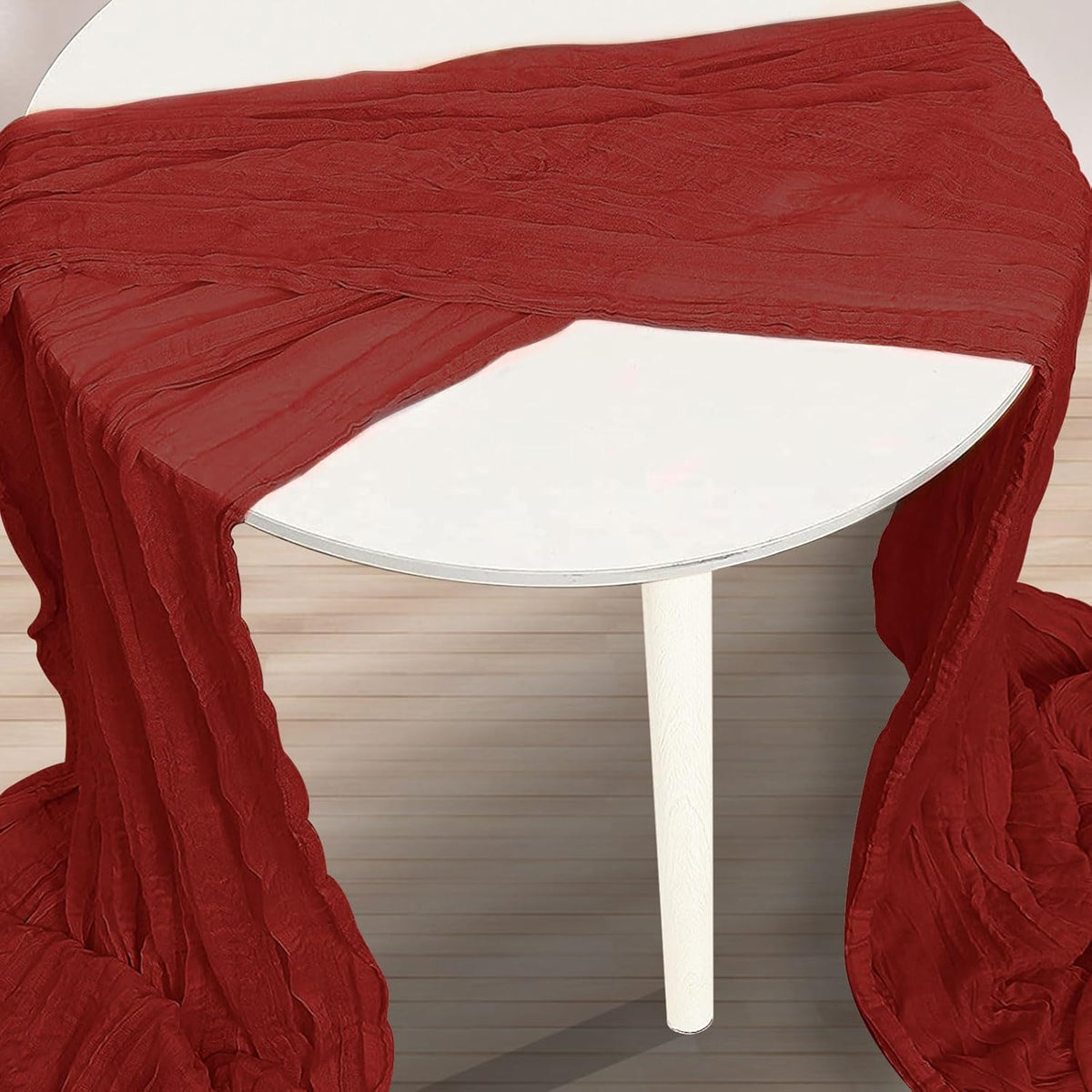 6 Pack Terracotta Cheesecloth Table Runner 35x120 Inch 10Ft Rustic Gauze Cheese Cloth Thanksgiving
