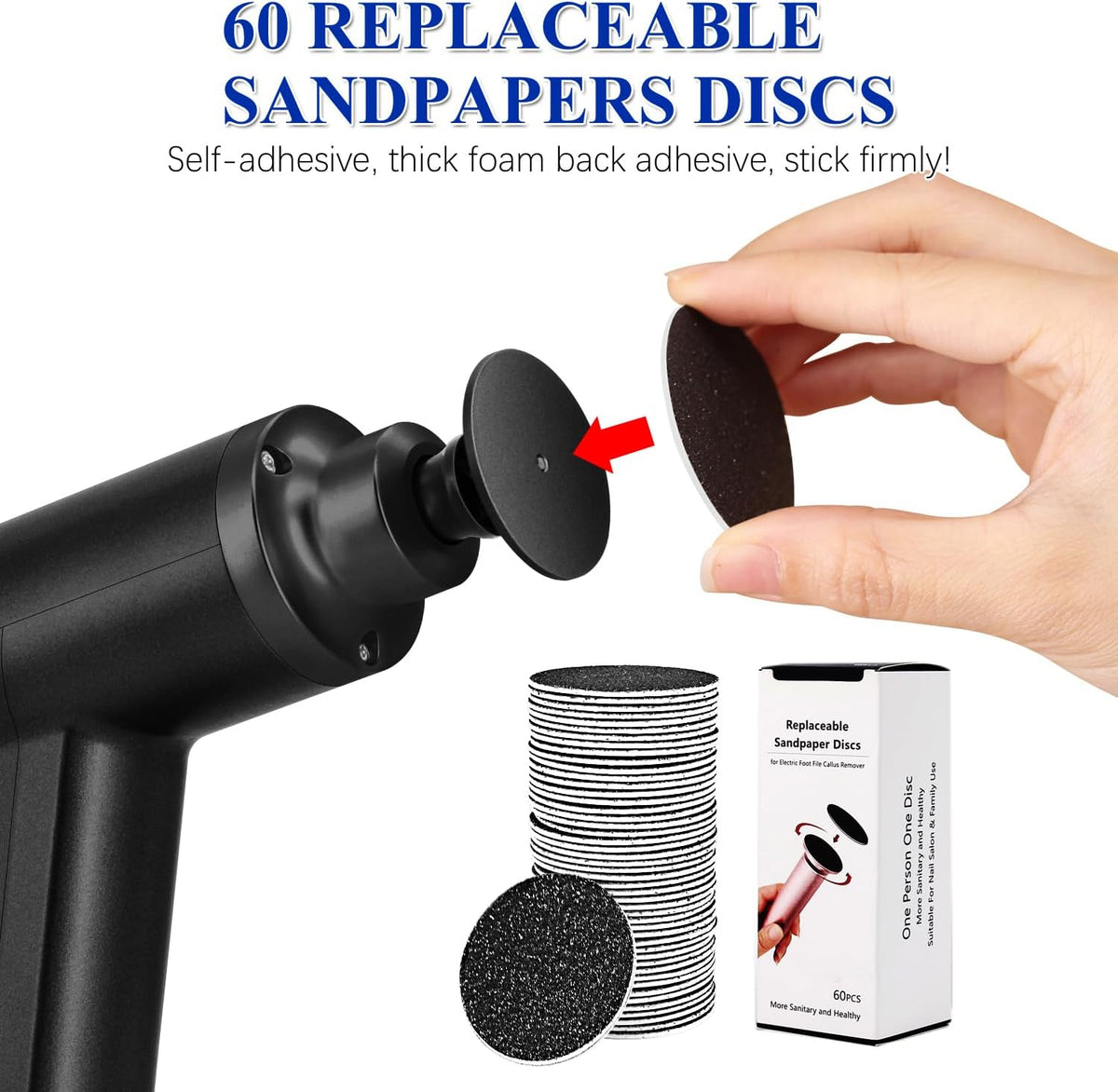 Upgraded Electric Callus Remover for Feet 4500rpm, Adjustable Speed Electric Foot Callus Remover